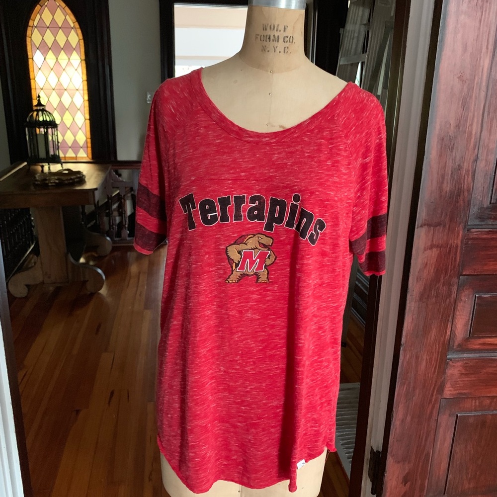 Maryland Terrapins Football T-shirt XL EUC